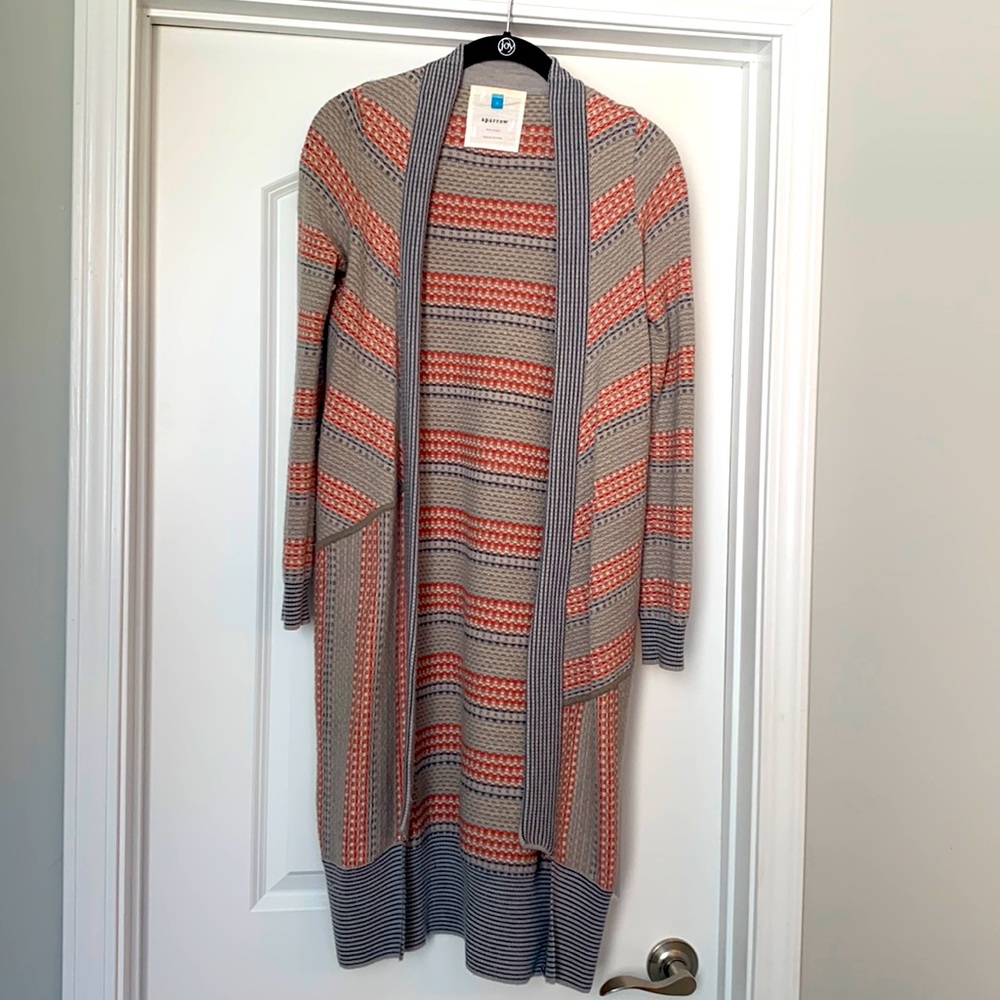 Anthropologie Sparrow Open Front Sweater Size S